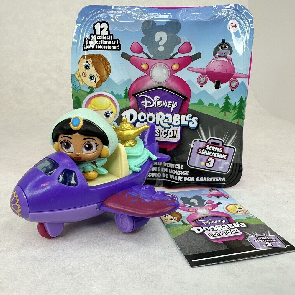 Disney Doorables JASMINE Lets Go Car Princess  Aladdin Genie NEW but Opened RARE